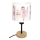 Brilagi - Dziecięca lampka stołowa BOBO WOOD 1xE27/25W/230V dąb/czarny/biały/różowy/baletki