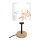Brilagi - Dziecięca lampka stołowa BOBO WOOD 1xE27/25W/230V dąb/czarny/biały/ze zwierzątkami