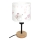 Brilagi - Dziecięca lampka stołowa BOBO WOOD 1xE27/25W/230V dąb/czarny/kremowy/króliczki