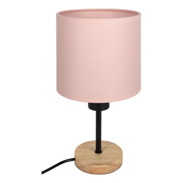 Brilagi - Dziecięca lampka stołowa BOBO WOOD 1xE27/25W/230V dąb/czarny/różowy