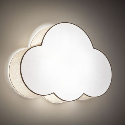 Brilagi - Dziecięca oprawa sufitowa NIMBUS 4xE27/15W/230V 46x63 cm beżowa