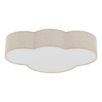 Brilagi - Dziecięcy plafon NIMBUS LINEN 4xE27/15W/230V beżowy