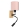 Brilagi - Elastyczny kinkiet LED BOBO WOOD 1xE27/25W/230V + LED/3W dąb/czarny/różowy
