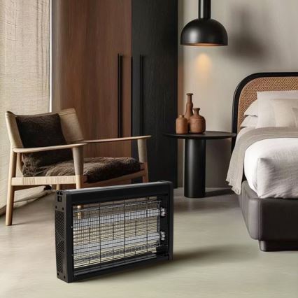 Brilagi - Elektryczny łapacz owadów 2xUV/18W/230V 100 m2 czarny