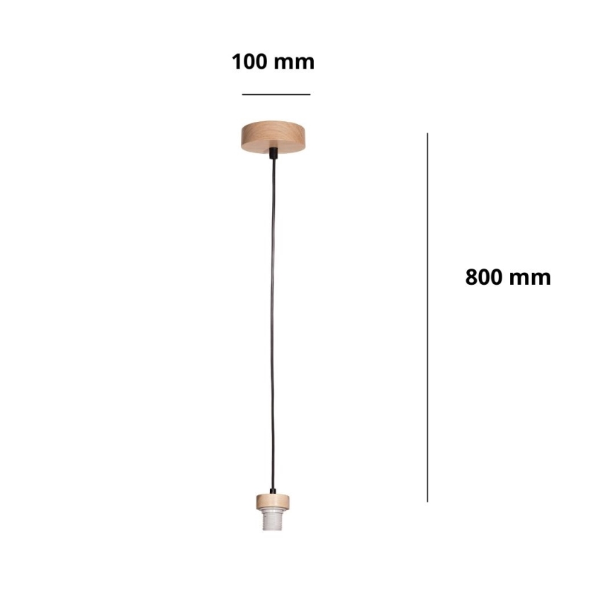 Brilagi - Kabel zasilający PARTY 1xE27/60W/230V śr. 10 cm dąb