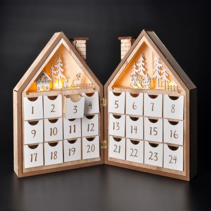 BRILAGI - Kalendarz adwentowy LED/2xAAA