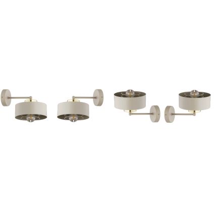 Brilagi - Kinkiet 1xE27/60W/230V beżowy/złoty