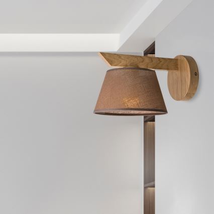 Brilagi - Kinkiet ANTHONY 1xE14/40W/230V dąb/brązowy