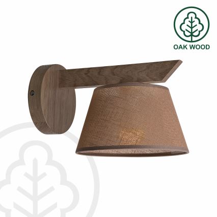 Brilagi - Kinkiet ANTHONY 1xE14/40W/230V dąb/brązowy