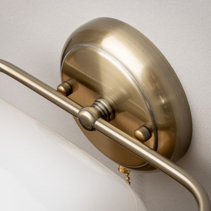 Brilagi - Kinkiet BANK OFFICE 1xE27/60W/230V mosiądz/biały