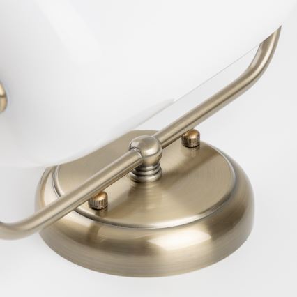 Brilagi - Kinkiet BANK OFFICE 1xE27/60W/230V mosiądz/biały