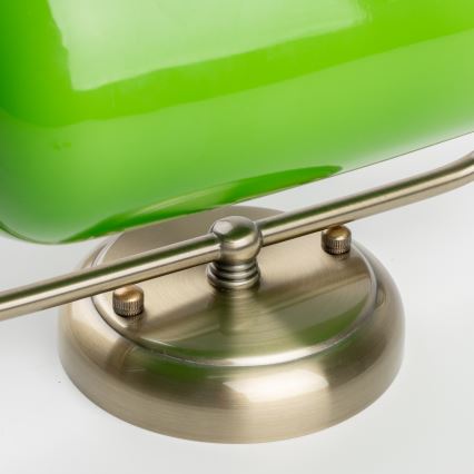 Brilagi - Kinkiet BANK OFFICE 1xE27/60W/230V mosiądz/zielony