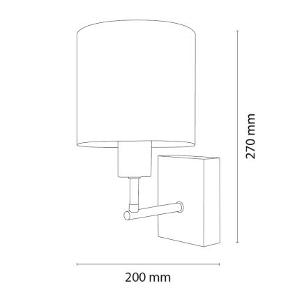 Brilagi - Dziecięca lampa ścienna BOBO WOOD 1xE27/25W/230V dąb/czarny/biały/niebieski/misie