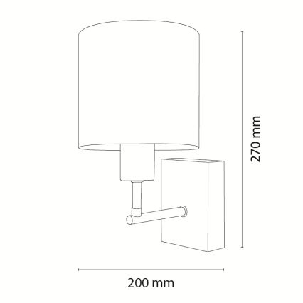 Brilagi - Dziecięcy kinkiet BOBO WOOD 1xE27/25W/230V dąb/czarny/biały/zwierzątka