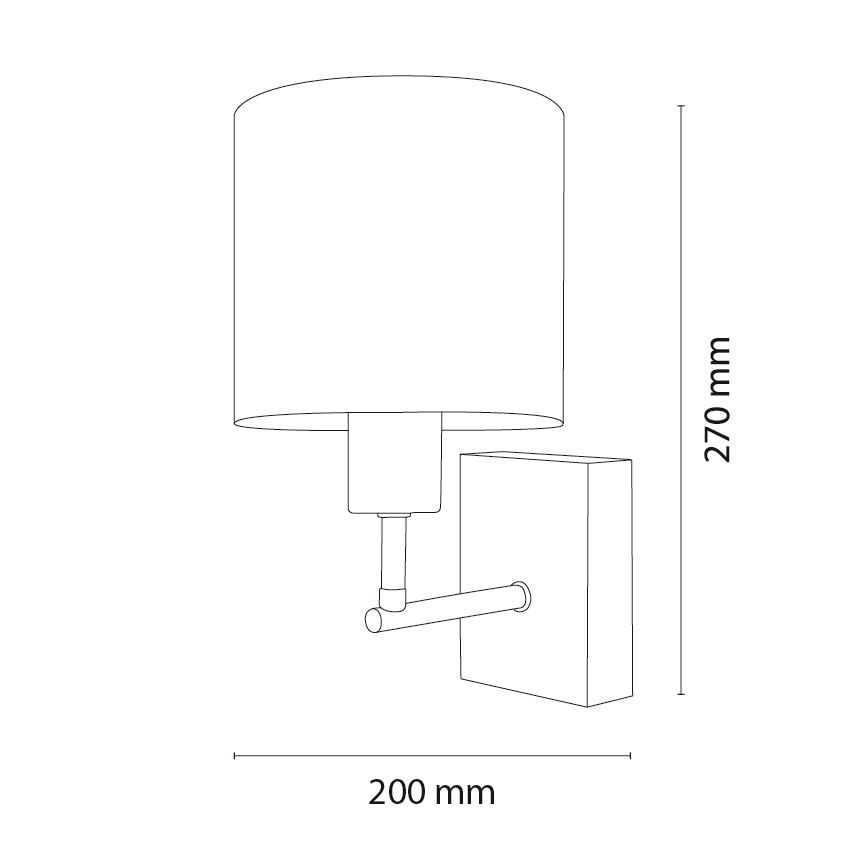 Brilagi - Dziecięcy kinkiet BOBO WOOD 1xE27/25W/230V dąb/czarny/biały/zwierzątka