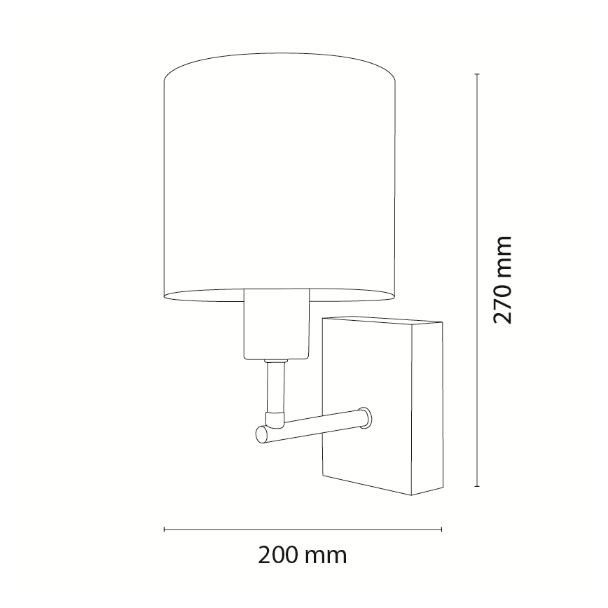 Brilagi - Kinkiet dziecięcy BOBO WOOD 1xE27/25W/230V dąb/czarny/biały/zwierzątka