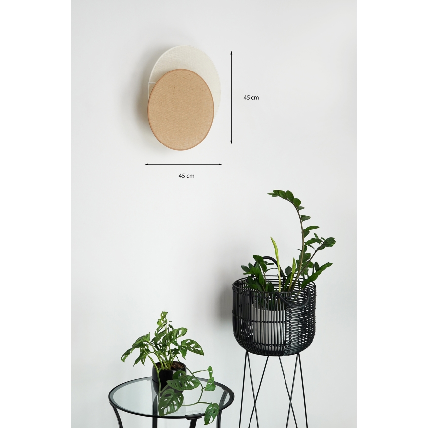 Brilagi - Kinkiet CIRCLES 1xE27/15W/230V 45x45 cm beżowy/kremowy