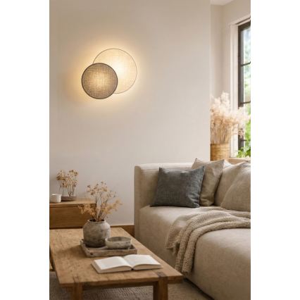Brilagi - Kinkiet CIRCLES 1xE27/60W/230V śr. 35 cm kremowy/szary