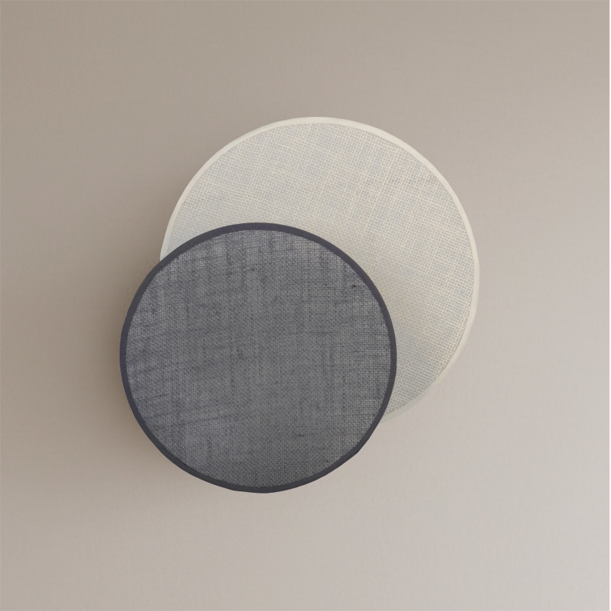 Brilagi - Kinkiet CIRCLES 1xE27/60W/230V śr. 35 cm kremowy/szary