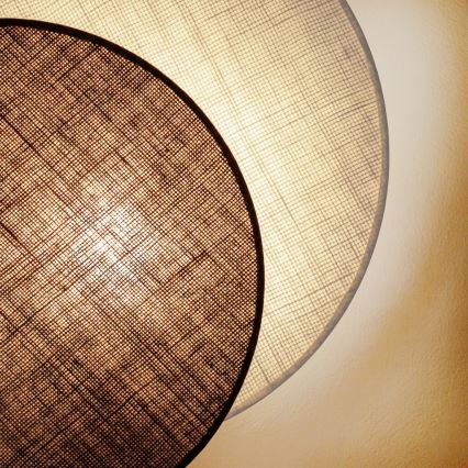 Brilagi - Kinkiet CIRCLES 1xE27/60W/230V śr. 45 cm kremowy/brązowy