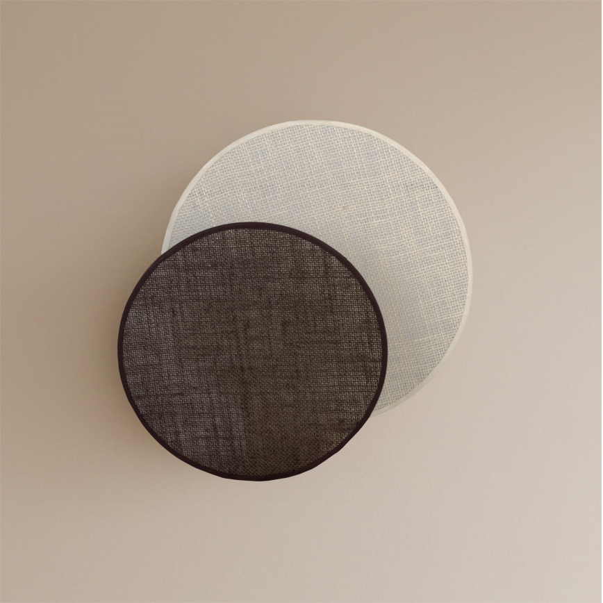 Brilagi - Kinkiet CIRCLES 1xE27/60W/230V Ø 35 cm kremowy/brązowy