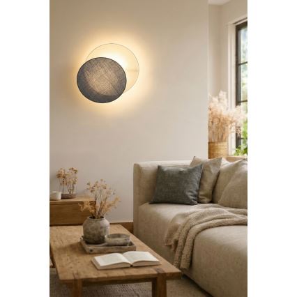 Brilagi - Kinkiet CIRCLES 1xE27/60W/230V Ø 45 cm kremowy/szary
