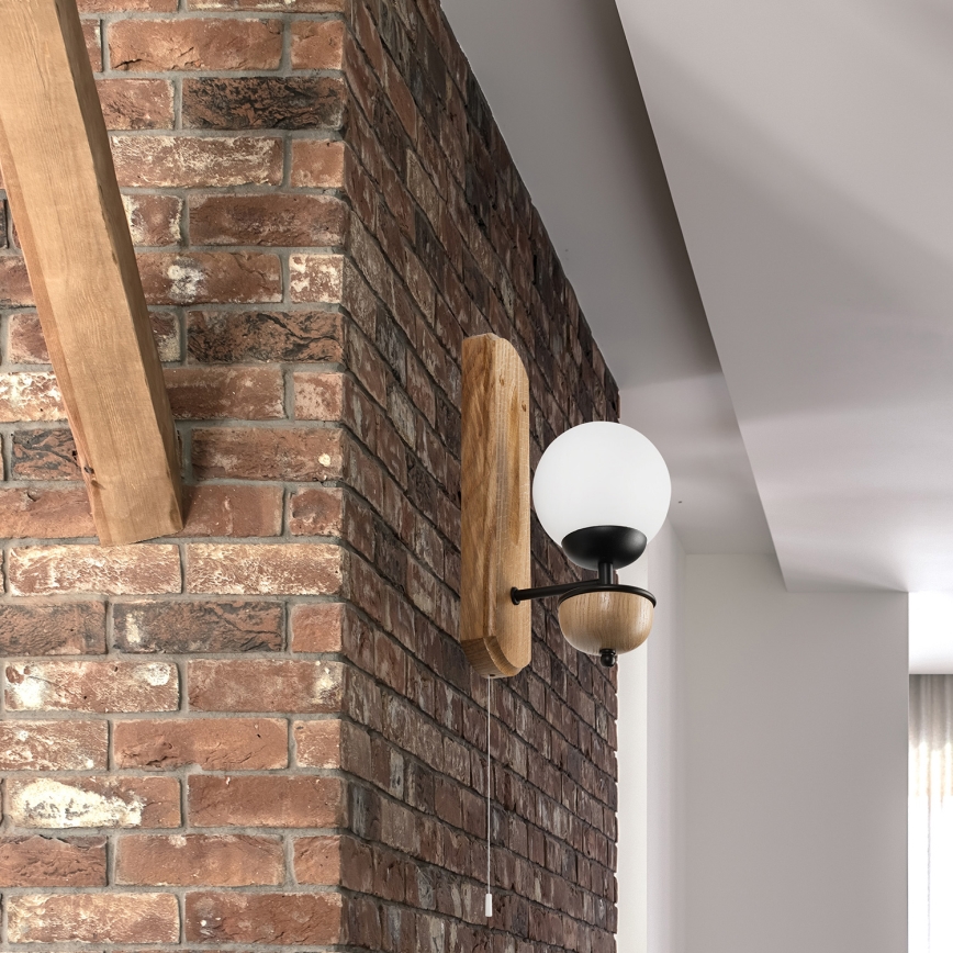 Brilagi - Kinkiet COTTAGE 1xG9/40W/230V dąb/biały