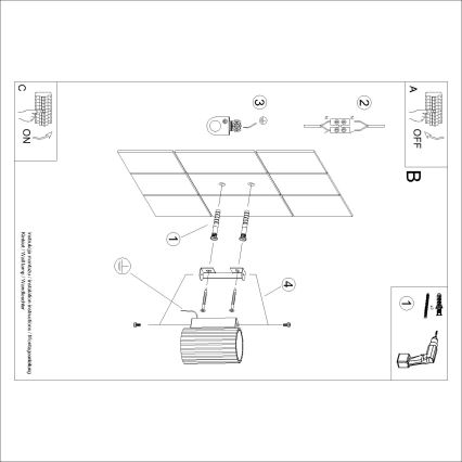 Brilagi - Kinkiet CRESTO 1xGU10/10W/230V 10 cm biały