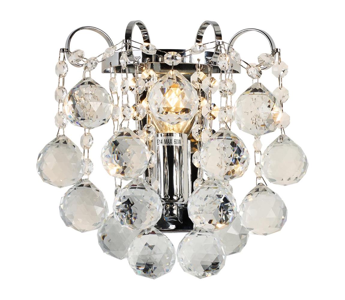 Brilagi - Kinkiet CRYSTAL 1xE14/60W/230V chrom błyszczący