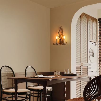 Brilagi - Kinkiet DEER 2xE14/10W/230V poroże