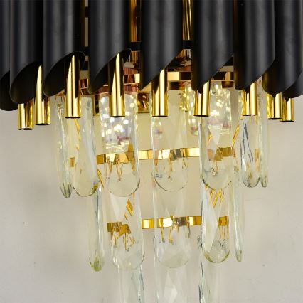 Brilagi - Kinkiet ECLIPSE 2xE14/10W/230V czarny/złoty