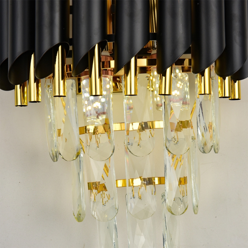 Brilagi - Kinkiet ECLIPSE 2xE14/10W/230V czarny/złoty