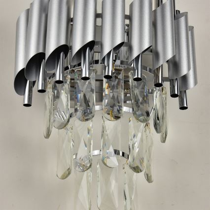 Brilagi - Kinkiet ECLIPSE 2xE14/10W/230V srebrny