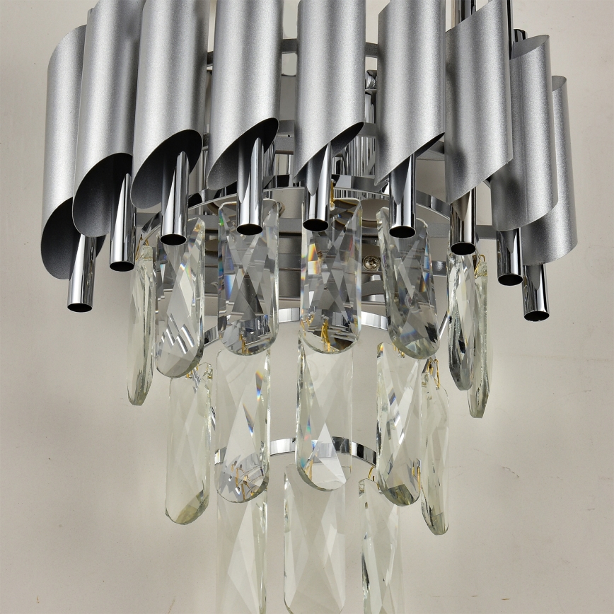 Brilagi - Kinkiet ECLIPSE 2xE14/10W/230V srebrny