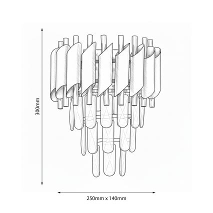 Brilagi - Kinkiet ECLIPSE 2xE14/10W/230V złoty
