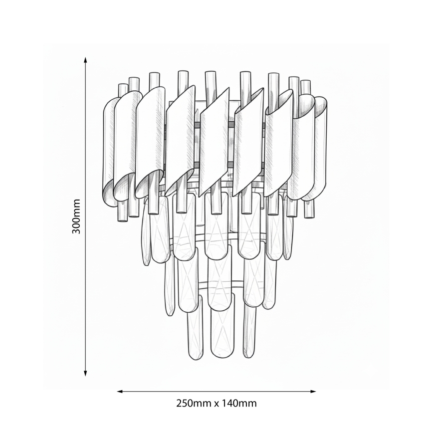 Brilagi - Kinkiet ECLIPSE 2xE14/10W/230V złoty