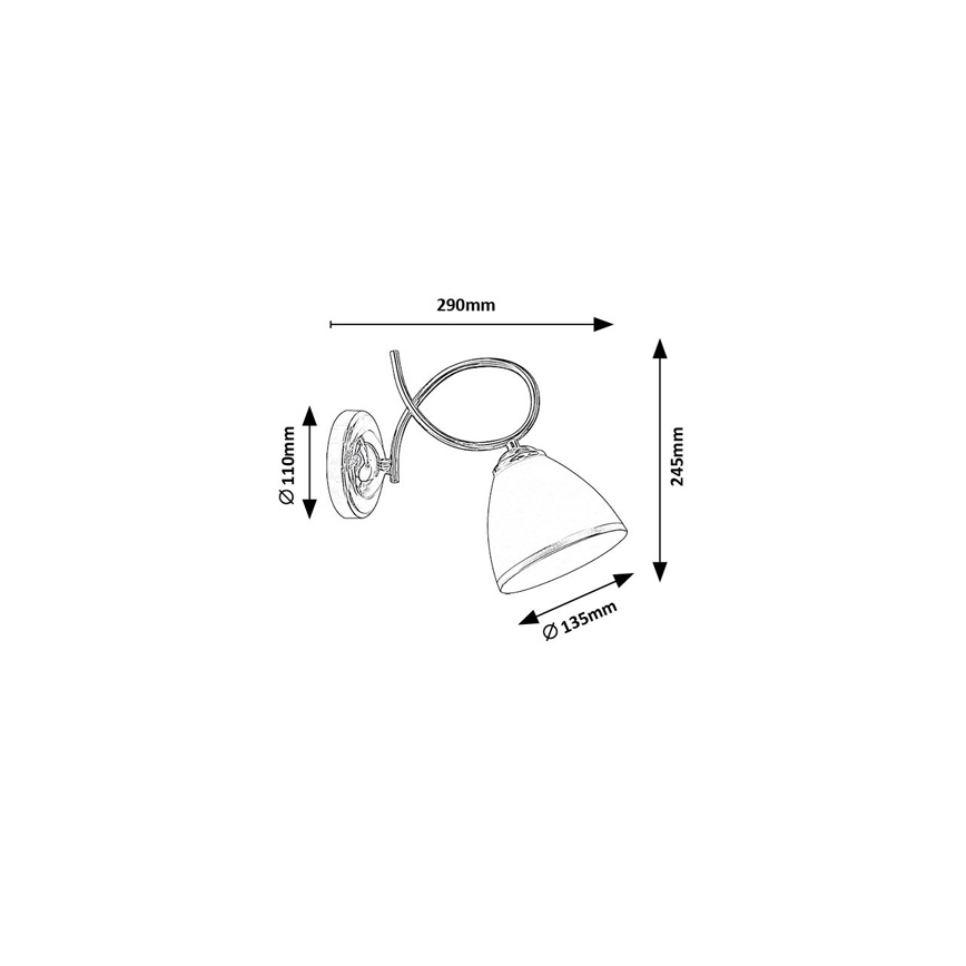 Brilagi - Kinkiet FRED 1xE27/60W/230V chrom błyszczący