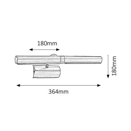 Brilagi - Kinkiet galeryjka DANAE 2xE14/40W/230V matowy chrom