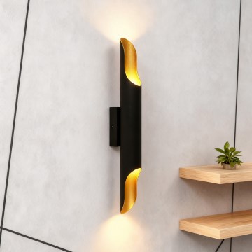 Brilagi - Kinkiet KALMAR 2xE27/40W/230V czarny/brązowy