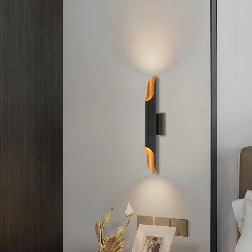 Brilagi - Kinkiet KALMAR 2xE27/40W/230V czarny/brązowy