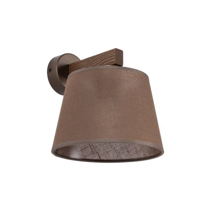 Brilagi - Kinkiet LATTE 1xE27/15W/230V sosna/brązowy