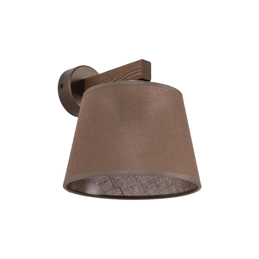 Brilagi - Kinkiet LATTE 1xE27/15W/230V sosna/brązowy