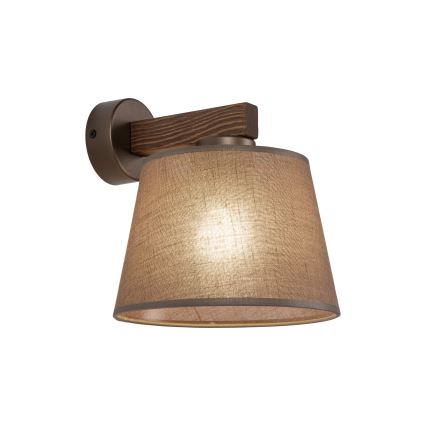 Brilagi - Kinkiet LATTE 1xE27/60W/230V sosna/brązowy