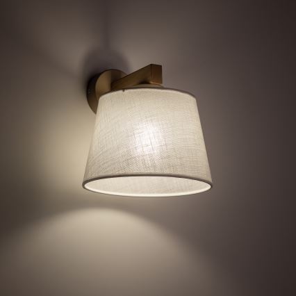 Brilagi - Kinkiet LATTE SABIA 1xE27/60W/230V sosna/biały