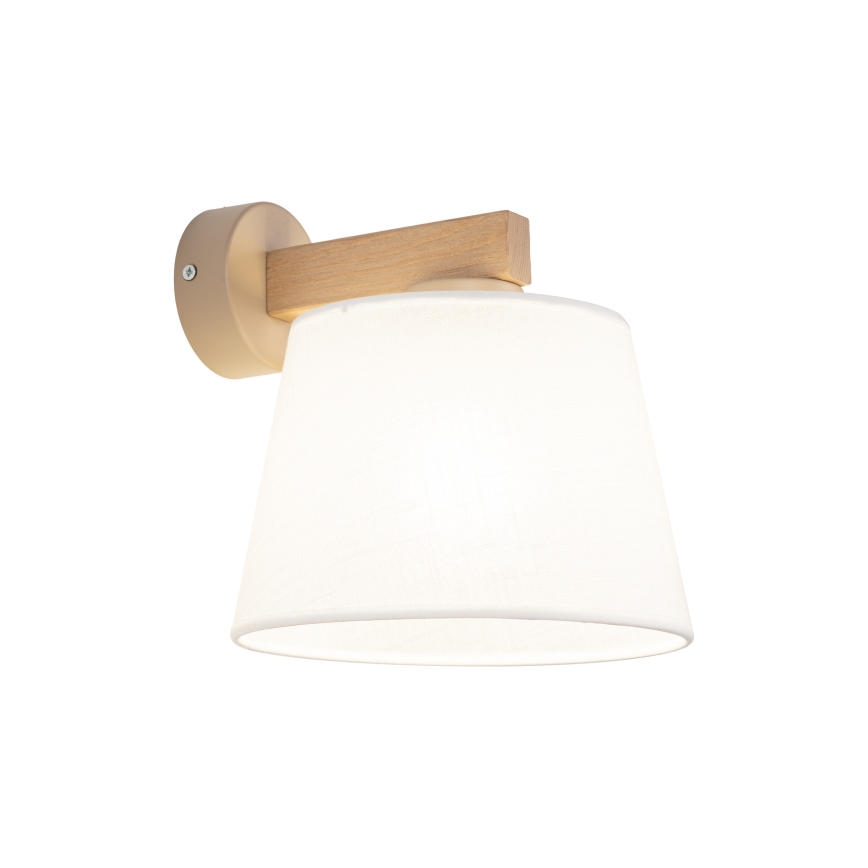 Brilagi - Kinkiet LATTE SABIA 1xE27/60W/230V sosna/biały