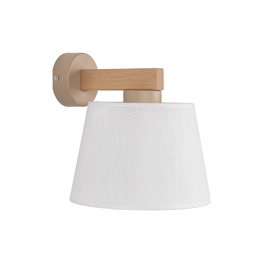 Brilagi - Kinkiet LATTE SABIA 1xE27/60W/230V sosna/biały