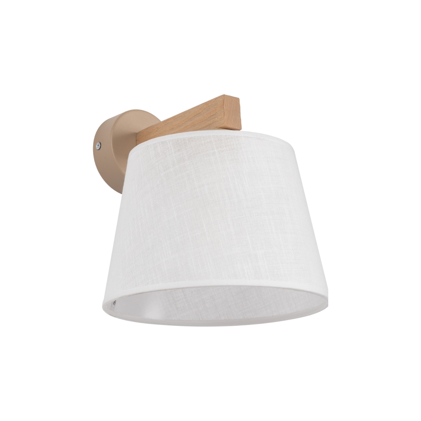 Brilagi - Kinkiet LATTE SABIA 1xE27/60W/230V sosna/biały