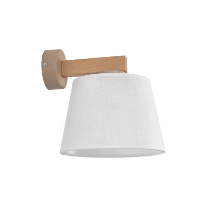Brilagi - Kinkiet LATTE SABIA 1xE27/60W/230V sosna/biały