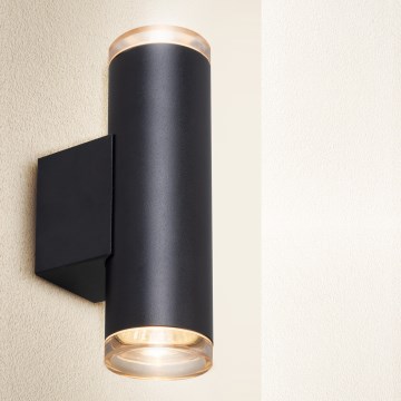 Brilagi - Kinkiet łazienkowy punktowy SELE AQUA 2xGU10/30W/230V IP44 czarny