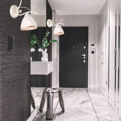 Brilagi - Kinkiet LED ANTICO 1xE27/60W/230V biała patyna